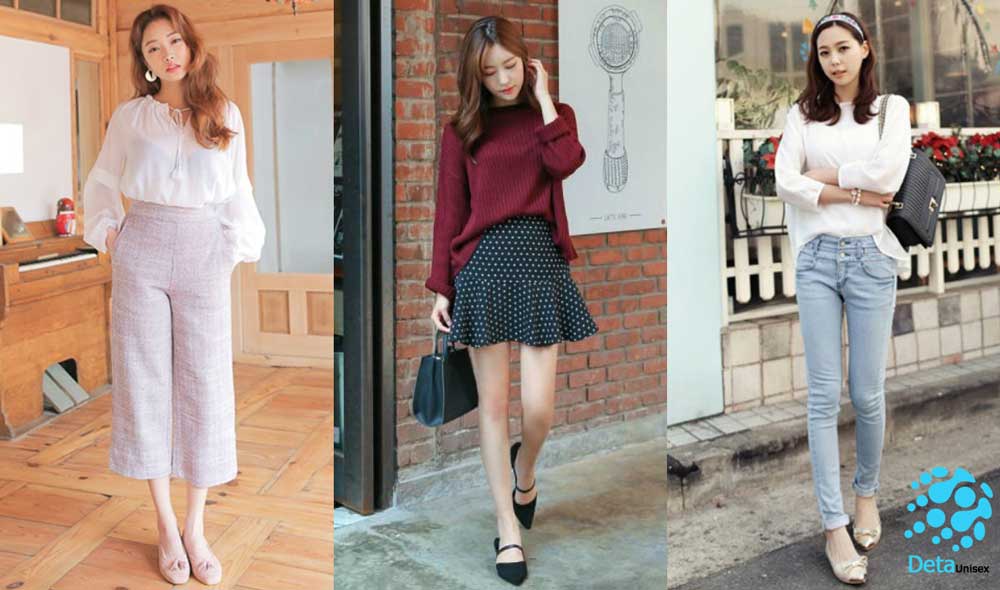 giày sức khỏe giày búp bê đế bệt công sở