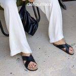 Dép đế trấu quai chéo deta23D chính hãng giá rẻ
