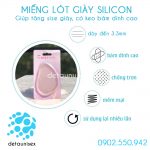 miếng lót giày silicon cao gót siêu êm chân giúp tăng size